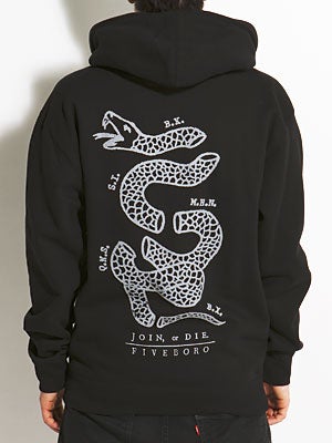 5Boro Join or Die Hoodzip Black XL