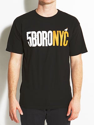 5Boro Letterpress Tee Black/Carmel MD