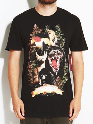 Altamont Animowls Tee Black MD