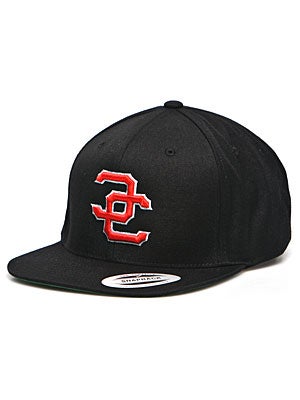 Ambig Compton Snapback Hat Black/Red Adj.