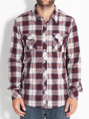 Ambig Ely Woven Shirt Burgundy XL