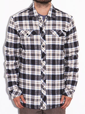 Ambig Warden Quilted Flannel Brown SM