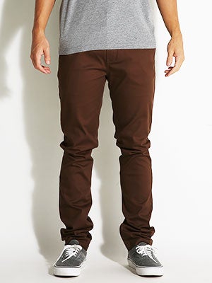 Davis Slim Chino Pants Brown 28