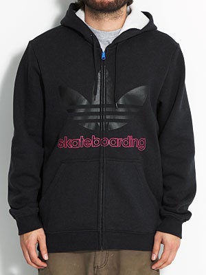 Trefoil Skate Hoodzip Black MD