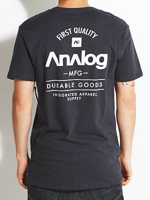 Analog The Goods Front and Back Tee Navy MD