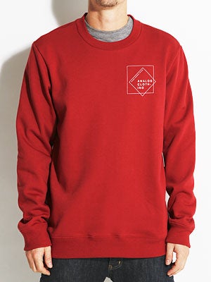 Analog Squared Crew Sweatshirt Blood SM