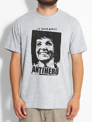 Anti Hero Face Hurt's Premium Tee Heather XL