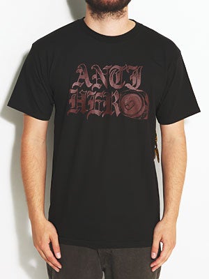 Anti Hero Old Can Hero Tee Black/Red SM