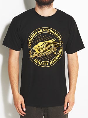 Anti Hero Quality Wood Tee Black SM