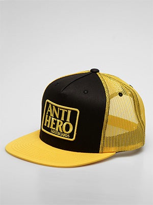 Anti Hero Reserve Trucker Blk/Yellow/BKYL Adj.