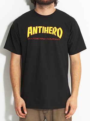 Anti Hero Skateboard Co. 2 Tee Black/Yellow SM