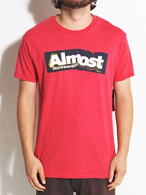 Almost Bent Out Tee Heather Red MD