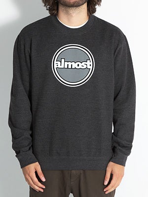 Almost Circle Logo Crewsweat Charcoal MD