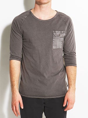 Ambig Niels Knit 3/4 Sleeve Shirt Charcoal SM