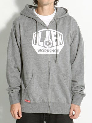 Alien Workshop OG Logo Hoodzip Heather Grey SM
