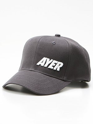Ayer Bold Snapback Hat Charcoal Adjustable
