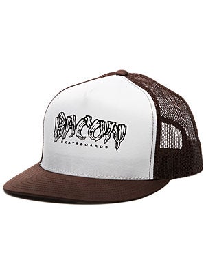 Bacon Font Logo Mesh Hat Brown Adjust