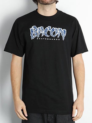 Bacon Font Logo Tee Black MD