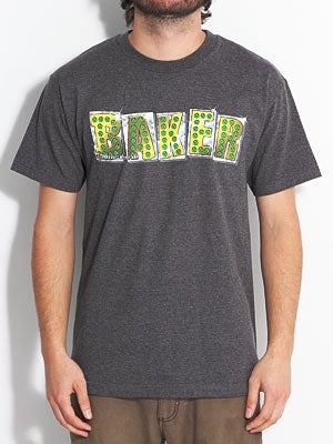 Baker Bake Junt Stunnin' Tee Heather Charcoal SM