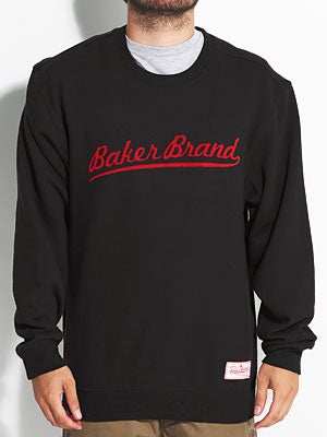 Baker Brand Script Crewneck Black SM