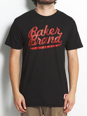 Baker Brand Script Tee Black SM
