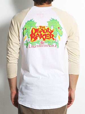 Baker Deadly Baker Baseball Tee Sand SM