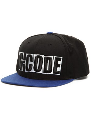 Baker G-Code Snapback Hat Blue/Black Adj.