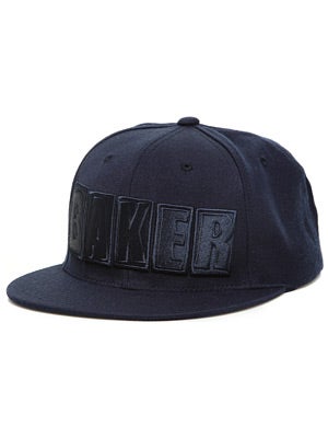 Baker OG Logo Snapback Hat Navy Adj.
