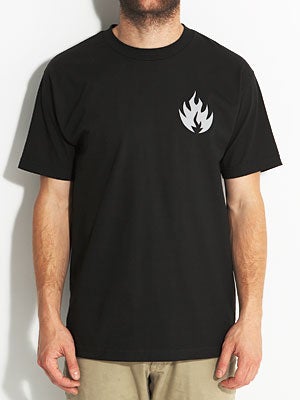 Black Label Big Flame Tee Black MD