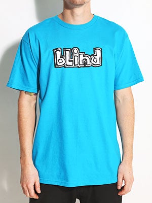 Blind Fluorescent OG Logo Tee Turquoise SM