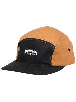 Bohnam Eiseman Camper 5 Panel Hat Black/Carmel