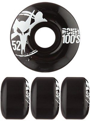 Bones 100's #8 Wheels  Black
