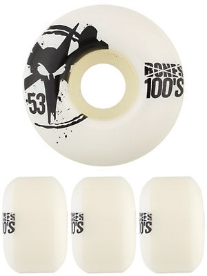 Bones 100's #8 Wheels  White