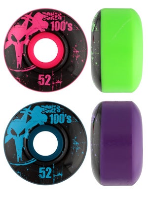 Bones 100's Asst. Colors Wheels