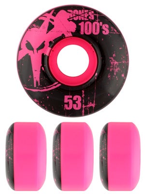 Bones 100's Pink Wheels