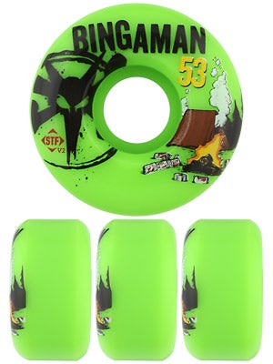 Bones STF Bingaman Camp Green V2 Wheels
