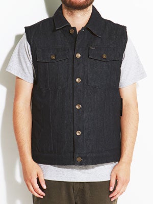 Brixton Coker Vest Indigo LG