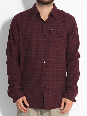 Brixton Colt Custom Flannel Burgundy SM