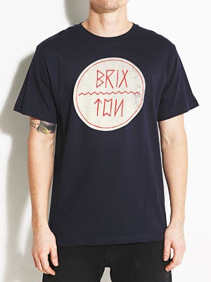 Brixton Corbin Premium Tee Navy LG