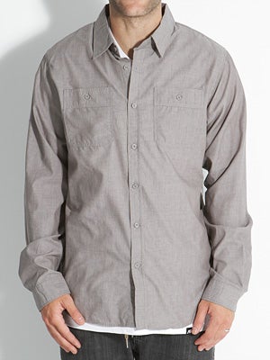 Brixton Dylan Woven Shirt Heather Grey XL