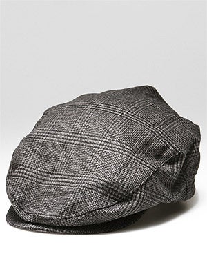 Brixton Earl Hat Grey/Black Plaid MD