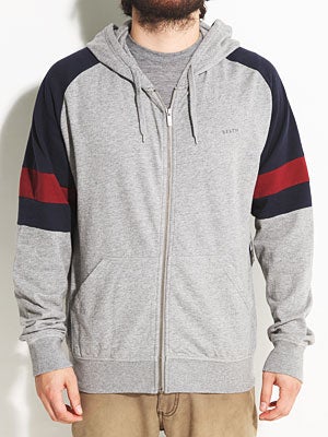 Brixton Felton Custom Hoodzip Heather Grey MD