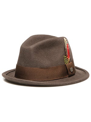 Brixton Jones Fedora Brown Felt SM