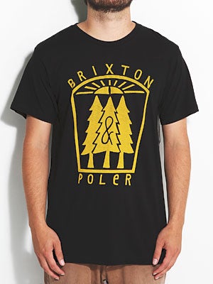 Brixton X Poler Pine Premium Tee Black LG