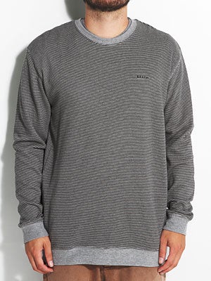 Brixton Partisan Crew Sweatshirt Grey/Black SM
