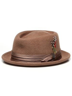 Brixton Stout Fedora Tan Felt LG