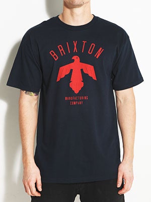 Brixton Shelter Tee Navy MD