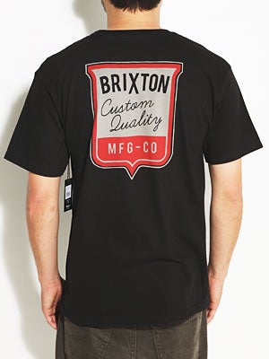 Brixton Stitch Tee Black SM
