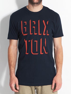 Brixton Stamp Premium Tee Navy MD