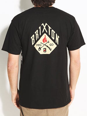 Brixton Stratton Tee Black MD